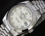 Rolex Daydate II Large size Roman Face Smooth Bezel Copy Watch A+